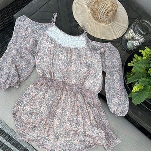 Floral Cold Shoulder Dress XXL cruise sundress Summer